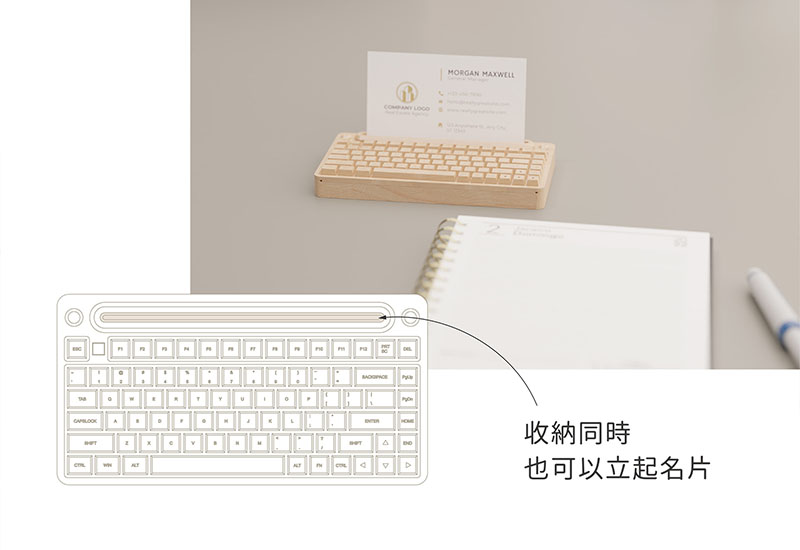 Mini Keyboard 造型名片盒_說明